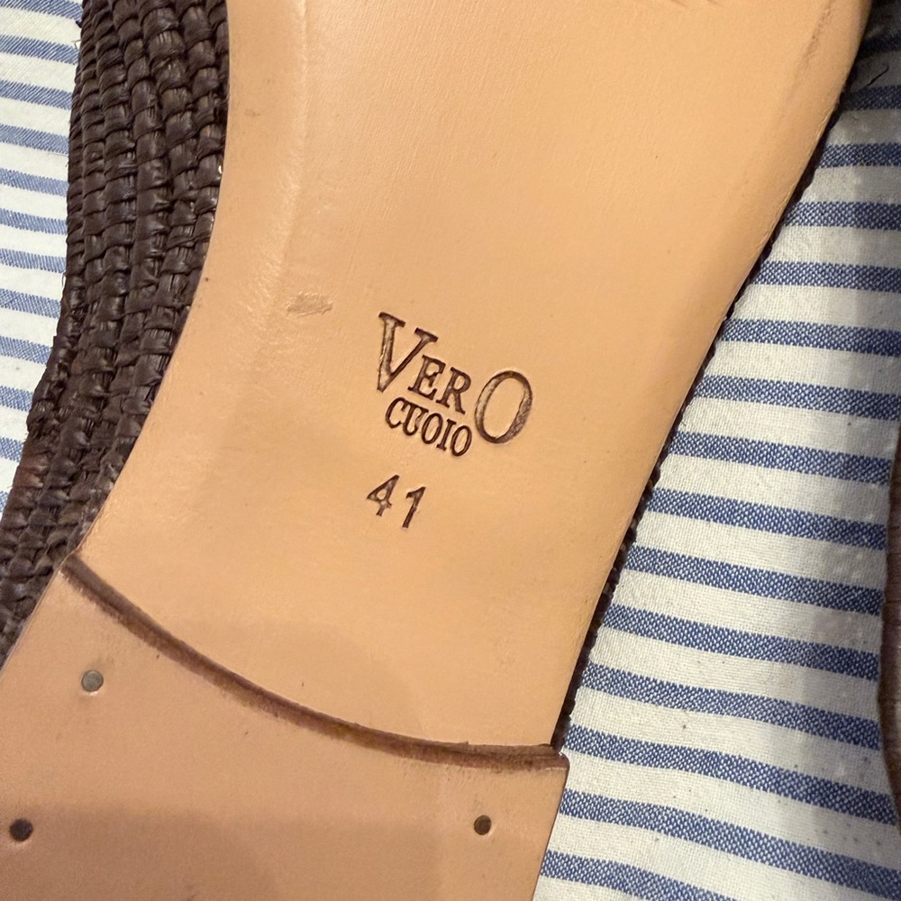 Vero Cuoio Dark Brown Woven Mules - Picture 5 of 5